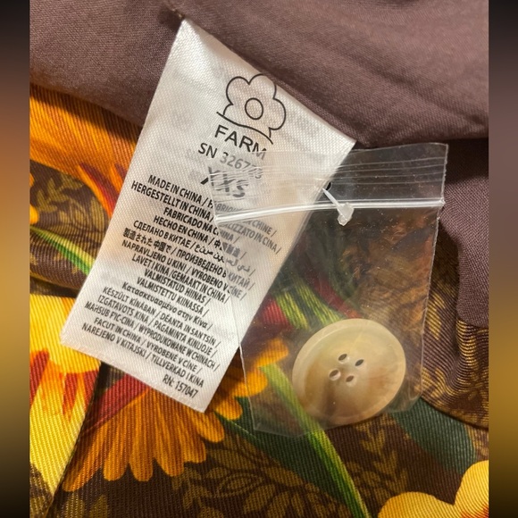 Farm Rio brown Charming garden Blazer - Picture 4 of 4